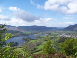View over Keswick from Walla Crag 